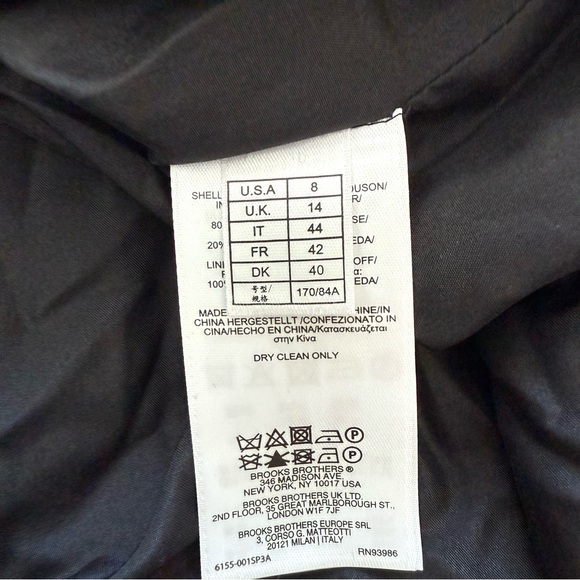 NWT!!! Brooks Brothers long velvet black dress size 8 US Retail 498$ - Picture 8 of 8